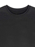 Round Neck Dropped Shoulder Sweatshirt - Trendsi - Flyclothing LLC
