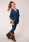 Roper Girls Horse Printed Poncho - Roper - Flyclothing LLC