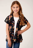 Roper Girls Retro Rodeo Print Cardigan - Roper - Flyclothing LLC