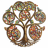 Autumn Spiral Tree of Life Haitian Steel Drum Wall Art - Haitian Artisans - Flyclothing LLC
