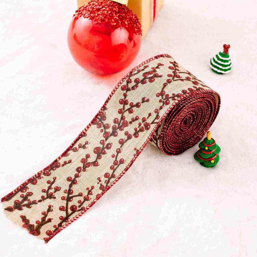 Christmas Polyester Ribbon - Trendsi - Flyclothing LLC