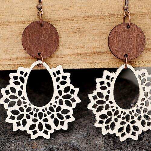 Geometric Cutout Dangle Earrings - Trendsi - Flyclothing LLC