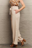 Tie Waist Long Pants - Trendsi - Flyclothing LLC