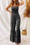 Floral Spaghetti Strap Wide Leg Jumpsuit - Trendsi - Flyclothing LLC