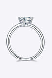 1 Carat Moissanite 925 Sterling Silver Solitaire Ring - Trendsi - Flyclothing LLC