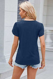V-Neck Short Sleeve T-Shirt - Trendsi - Flyclothing LLC