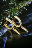 Moissanite 925 Sterling Silver Huggie Drop Earrings - Trendsi - Flyclothing LLC