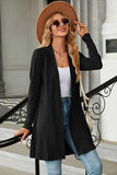 Open Front Long Sleeve Cardigan - Trendsi - Flyclothing LLC