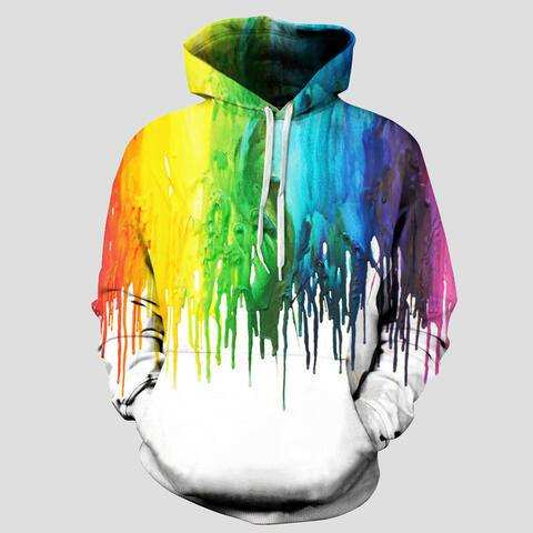 Full Size Printed Drawstring Hoodie with Pockets - Trendsi - Flyclothing LLC
