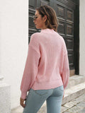 Dropped Shoulder Rib-Knit Sweater - Trendsi - Flyclothing LLC