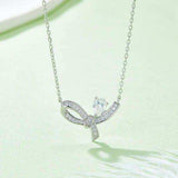 Moissanite 925 Sterling Silver Necklace - Trendsi - Flyclothing LLC