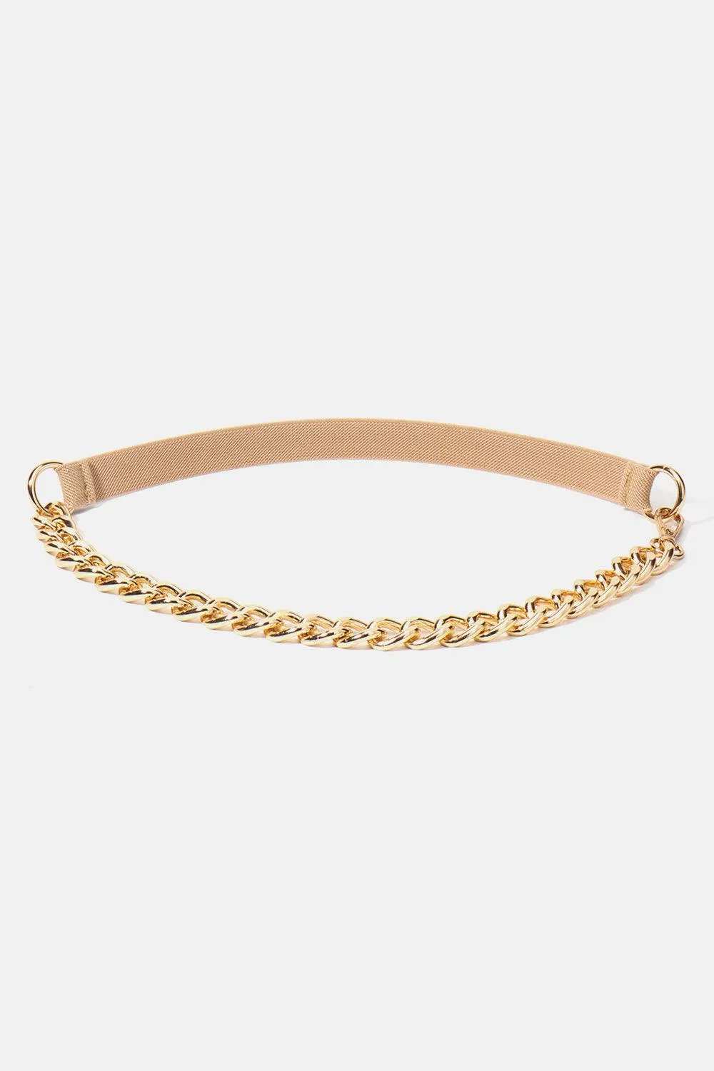Half Alloy Chain Elastic Belt - Trendsi - Flyclothing LLC