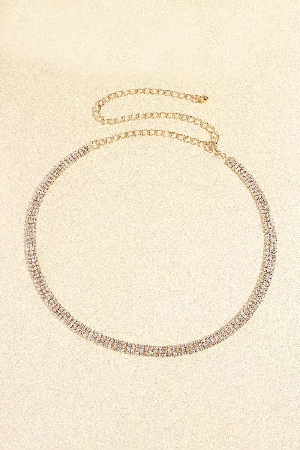 Rhinestones Alloy Belt - Trendsi - Flyclothing LLC