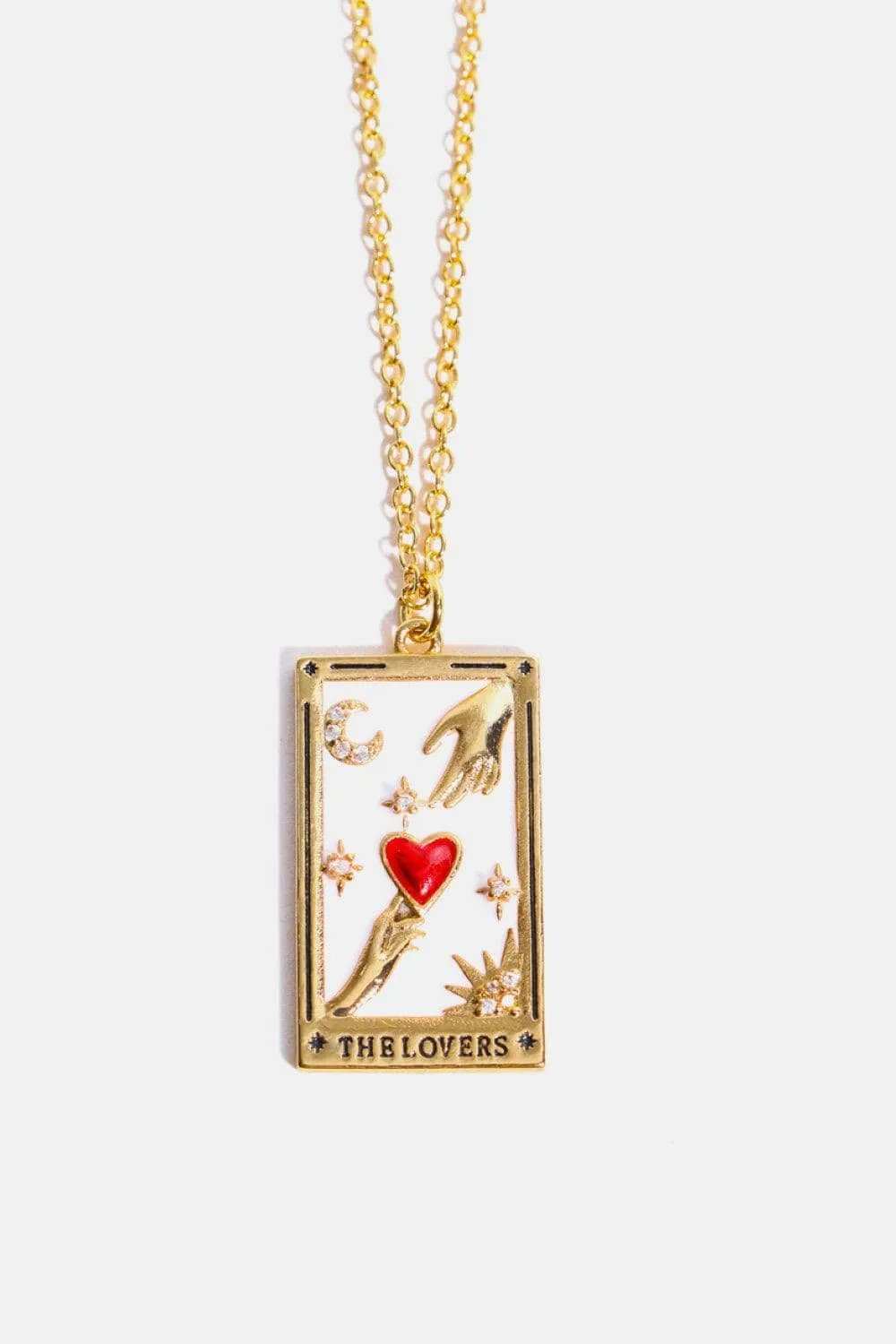 Tarot Card Pendant Stainless Steel Necklace - Trendsi - Flyclothing LLC