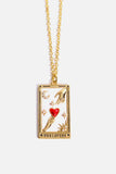 Tarot Card Pendant Stainless Steel Necklace - Trendsi - Flyclothing LLC
