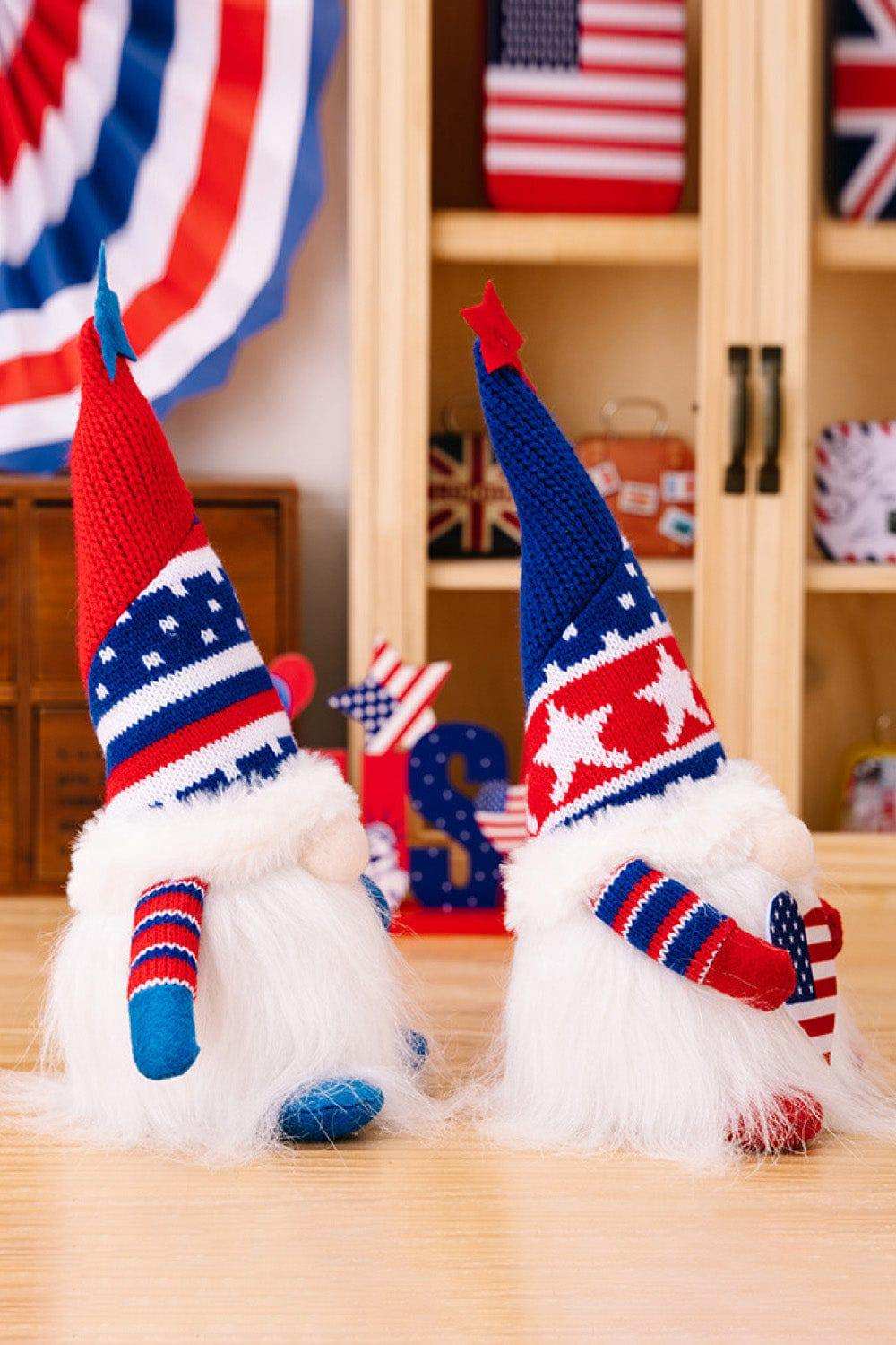 2-Piece Independence Day Knit Decor Gnomes - Trendsi - Flyclothing LLC