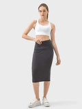 Slit Wrap Active Skirt - Trendsi - Flyclothing LLC