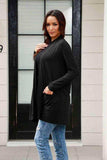 Basic Bae Full Size Open Front Long Sleeve Cardigan with Pockets - Trendsi - Flyclothing LLC