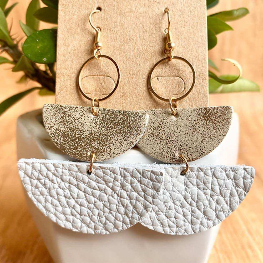 Geometrical Shape Dangle Earrings - Trendsi - Flyclothing LLC