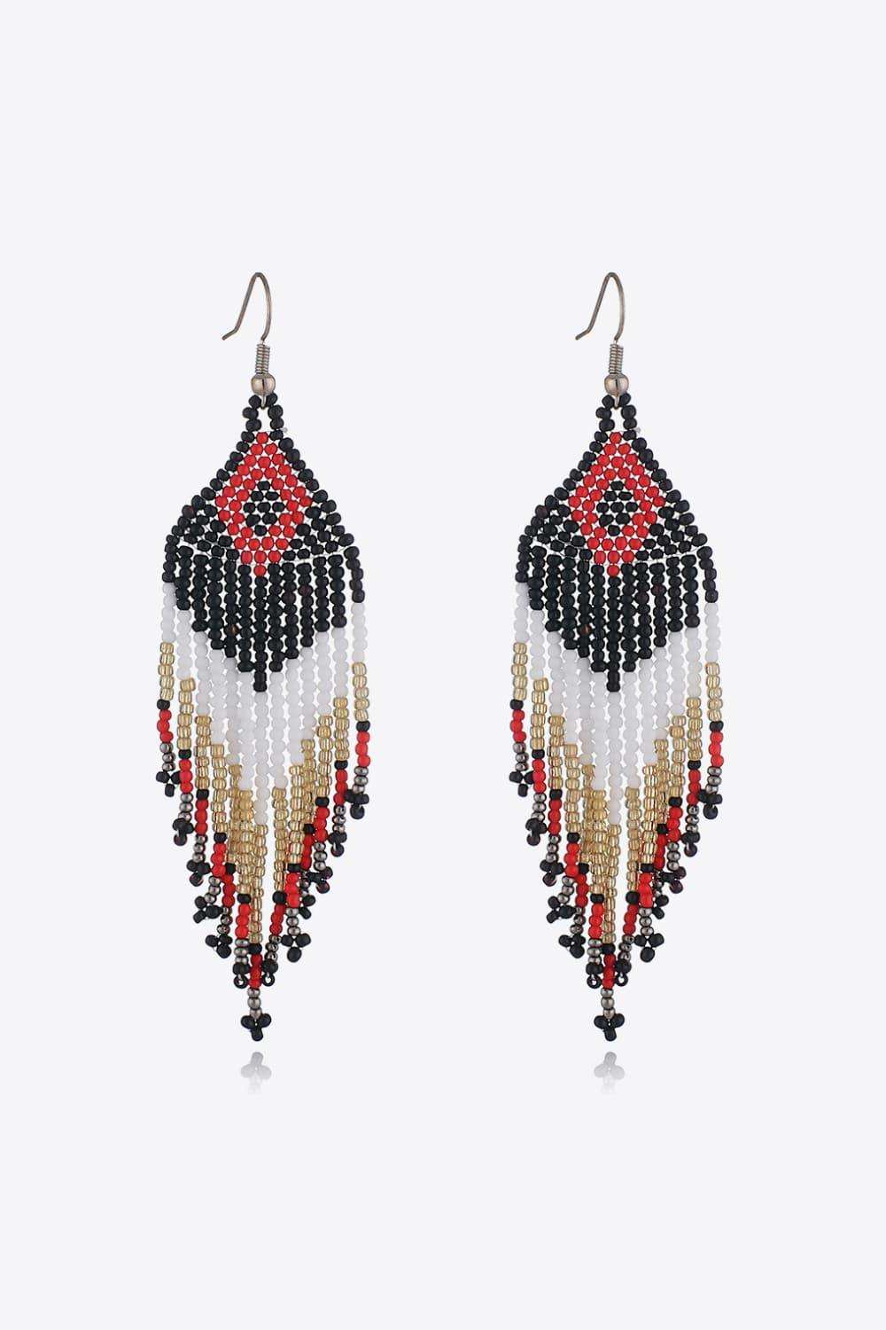 Beaded Dangle Earrings - Trendsi - Flyclothing LLC