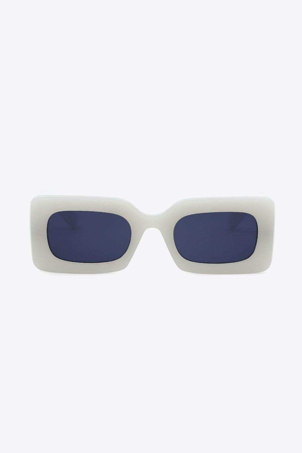 Polycarbonate Frame Rectangle Sunglasses - Trendsi - Flyclothing LLC