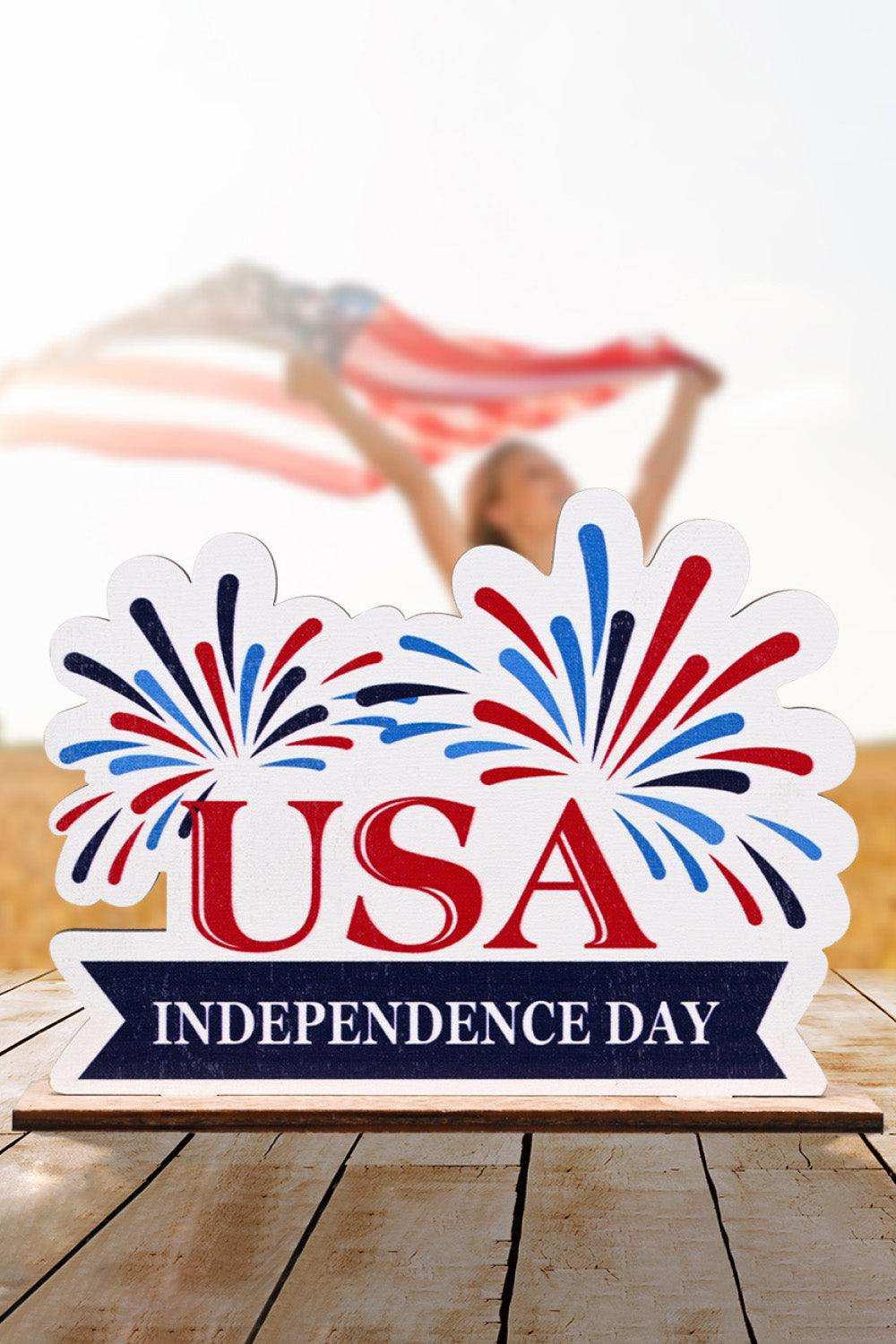 Independence Day Plywood Decor Ornament - Trendsi - Flyclothing LLC