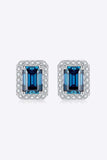 2 Carat Moissanite Stud Earrings in Indigo - Trendsi - Flyclothing LLC