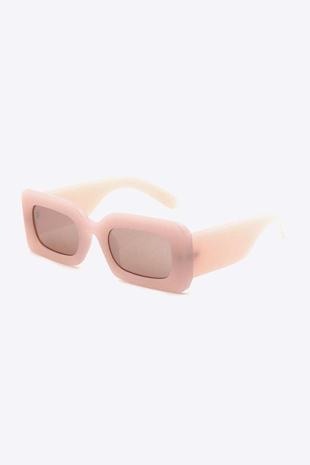 Polycarbonate Frame Rectangle Sunglasses - Trendsi - Flyclothing LLC