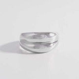 925 Sterling Silver Bulging Ring - Trendsi - Flyclothing LLC