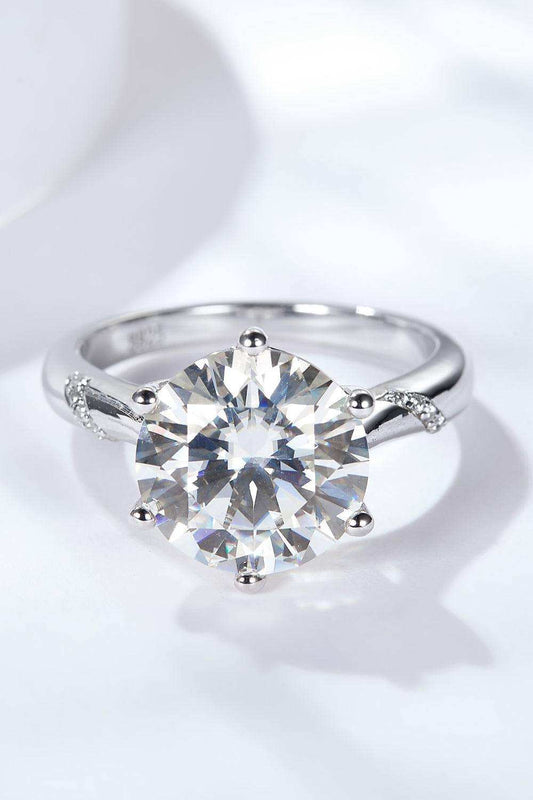 5 Carat Moissanite Solitaire Ring - Trendsi - Flyclothing LLC
