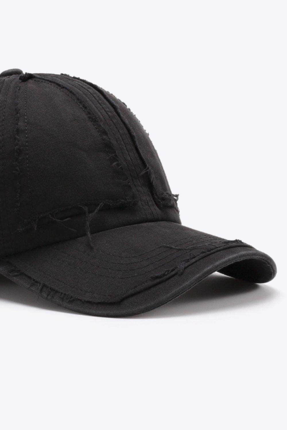 Distressed Adjustable Baseball Cap - Trendsi - Flyclothing LLC