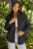 Button Down Collared Jacket - Trendsi - Flyclothing LLC