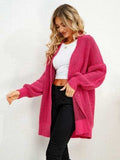 Open Front Dropped Shoulder Cardigan - Trendsi - Flyclothing LLC