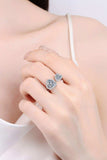 Heart-Shape Moissanite Open Ring - Trendsi - Flyclothing LLC