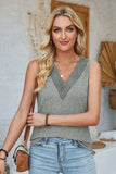 Lace Detail V-Neck Tank - Trendsi - Flyclothing LLC