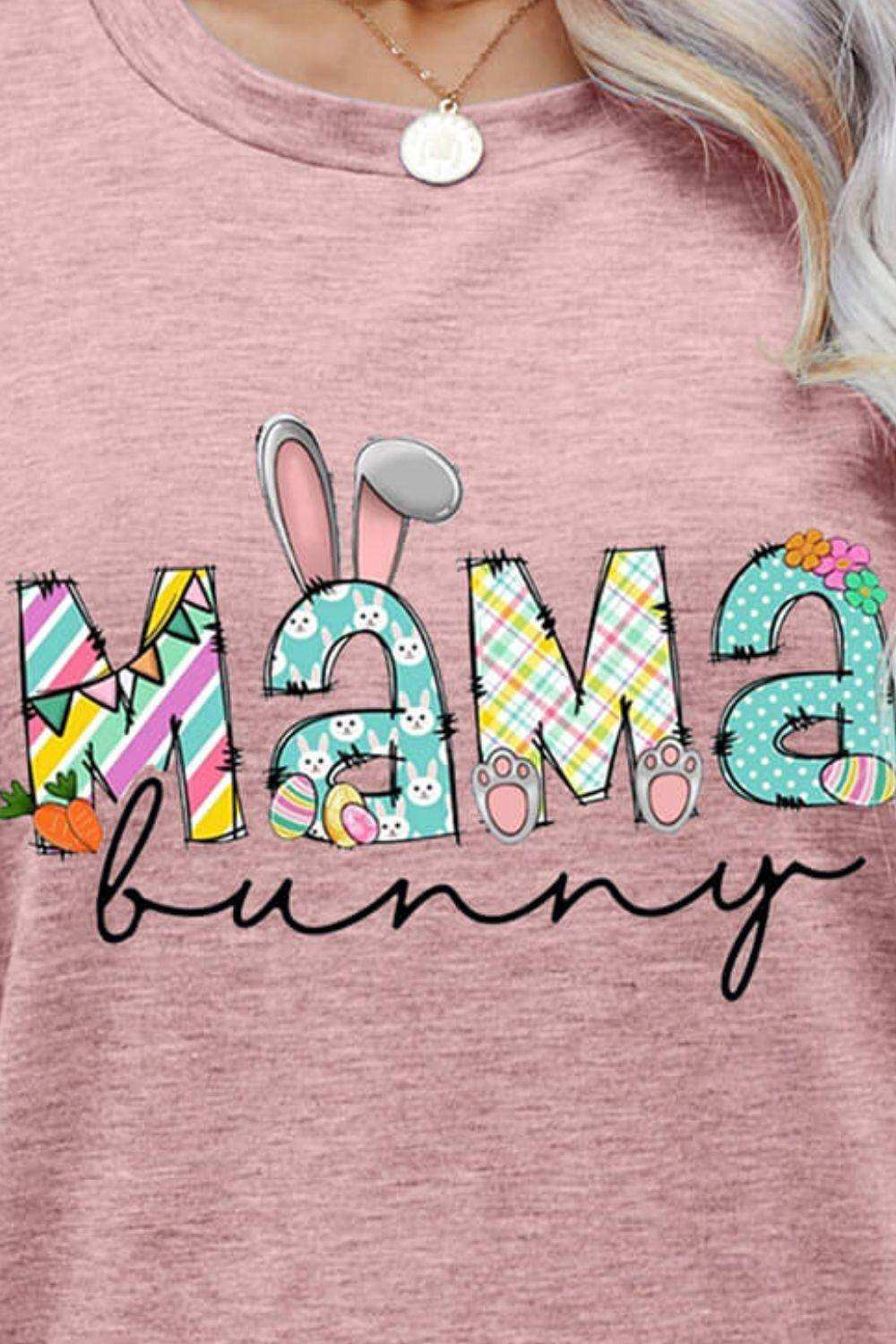 MAMA BUNNY Easter Graphic Tee - Trendsi - Flyclothing LLC