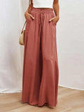 Drawstring Waist Wide Leg Pants - Trendsi - Flyclothing LLC