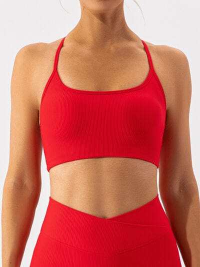 Spaghetti Strap Active Bra - Trendsi - Flyclothing LLC