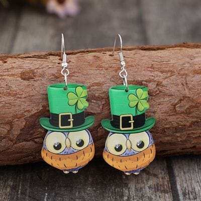 Owl Acrylic Dangle Earrings - Trendsi - Flyclothing LLC