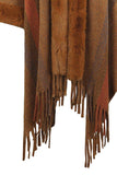 Color Block Fringe Detail Poncho - Trendsi - Flyclothing LLC