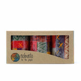 Set of Three Boxed Hand-Painted Candles - Indaeuko Design - Nobunto - Nobunto - Flyclothing LLC
