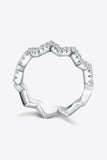 Moissanite Wavy Band Ring - Trendsi - Flyclothing LLC