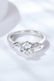 Loyal Love 1 Carat Moissanite Platinum-Plated Ring - Trendsi - Flyclothing LLC