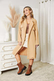 Culture Code Full Size Tied Trench Coat with Pockets - Trendsi - Flyclothing LLC