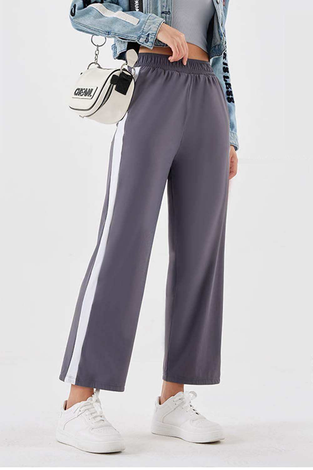 Seam Detail Long Pants - Trendsi - Flyclothing LLC