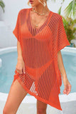 Fringe Trim Openwork Cover Up - Trendsi - Flyclothing LLC