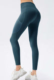 High Waist Slim Fit Long Sports Pants - Trendsi - Flyclothing LLC