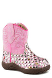 Roper Infant Girls Pink Multicolor Glitter Cowbaby - Roper - Flyclothing LLC
