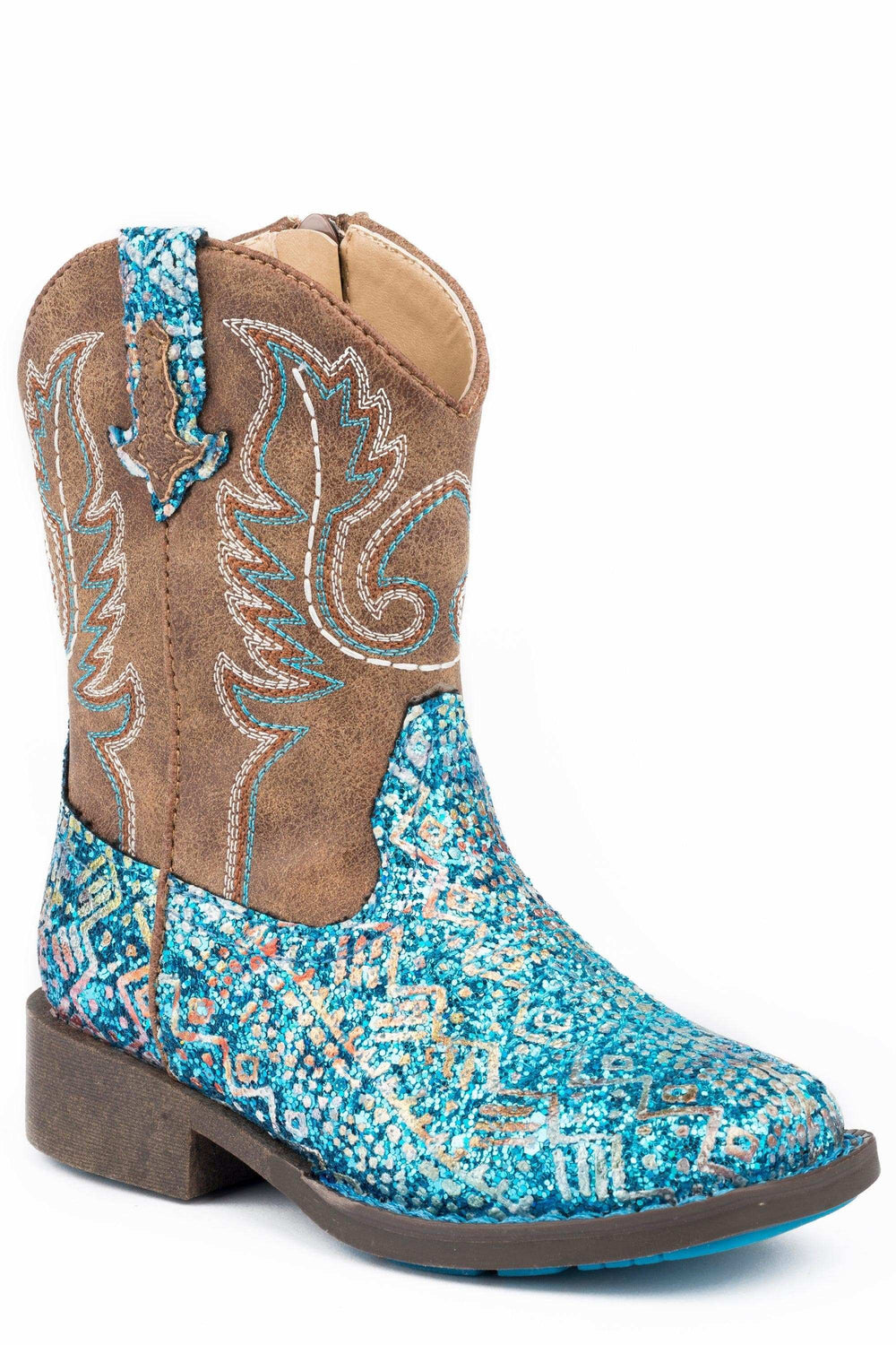 Roper Girls Toddler Blue Southwest Glitter - Roper - Flyclothing LLC