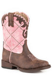 Roper Girls Toddler Brown With Pink Diamond Embroidery - Roper - Flyclothing LLC